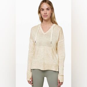 NWT Lululemon Street to Shore Hoodie in Heathered Muslin